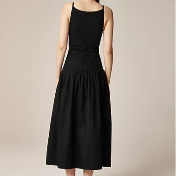 J. CREW Pintuck Mixy Dress | Black | Medium NWT - Picture 2 of 10